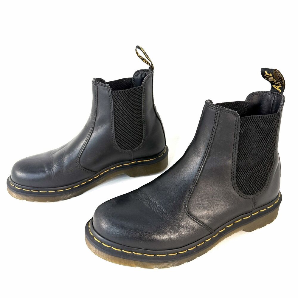 Dr Martens 2976 Bex Smooth Leather Chelsea Boots Black Unisex Men’s 8 / Womens 9